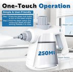Pressurized Handheld Steam Cleaner 400ML, 9-in-1 Multipurpose Portable Steamer with Safety Lock, Chemical-Free Deep Cleaning for Grout, Floors, Windows, Car, Bathroom, Kitchen, Home