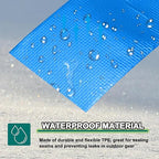 PATIKIL Awning Repair Tape 8m x 20cm Waterproof Canvas Tape High Adhesive Tear Repair Patch Kit for PVC Tarpaulin Tent Awning Fabric RV Sail Boat Cover, Blue (7.87" x26.24ft)