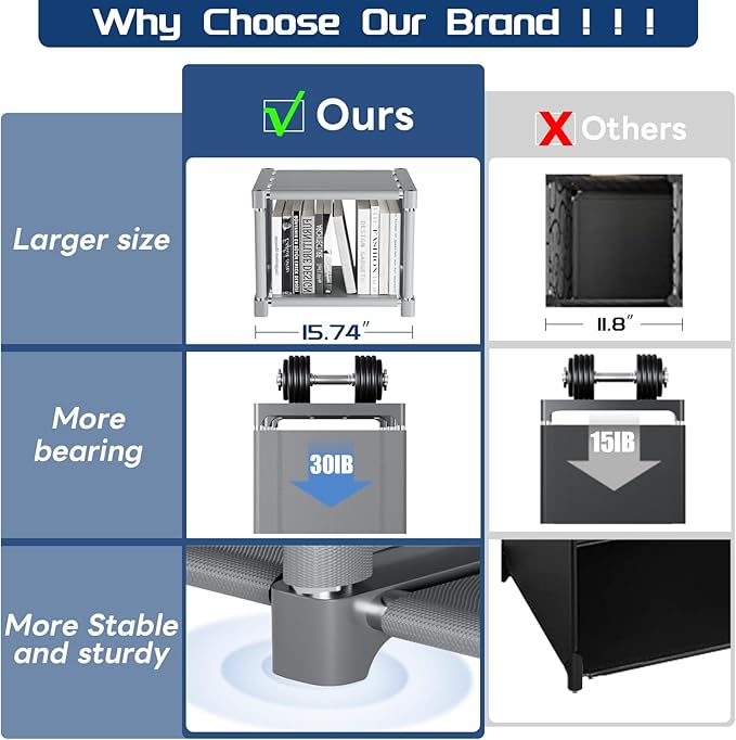 Mavivegue Book Shelf, 12 Cube Storage Organizer, DIY Bookcase, Metal Cube Bookshelf, Cubbies Closet Storage Organizer Shelves for Bedroom,Living Room,Home,Office