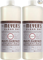 MRS. MEYER'S CLEAN DAY Multi-Surface Cleaner Concentrate, Use to Clean Floors, Tile, Counters, Lavender, 32 fl. oz (Pack of 2)