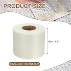 PATIKIL Drywall Repair Mesh Tape, 6 inch x 328 ft Fiberglass Repair Patch Self-Adhesive Dry Wall Joint Tape 9 Mesh Wall Hole Crack and Seam Patch, White