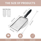 2 PCS 2-in-1 Gardening Soil Sifter Set with 2/2.8mm Mesh, Garden Sieve & Shovel Sifter Screen Potting Scoop for Sand, Dirt, Rock Compost, Stainless Steel & Ergonomic Handle