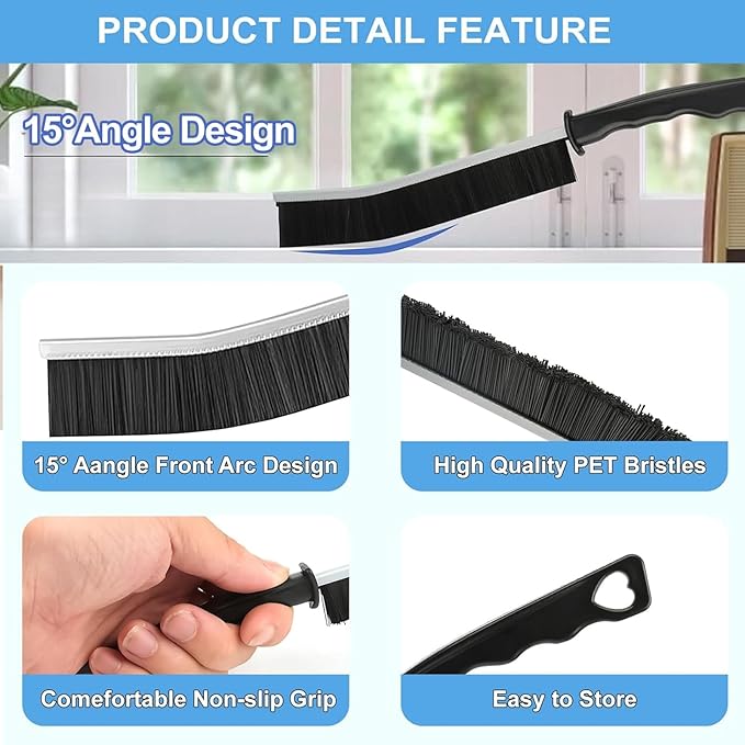 12Pcs Crevice Cleaning Brush Set, Hard Bristle Cleaning Supplies for Kitchen, Bathroom, Teapot, Bottle, Cup, Blender, Corner, Grout, Sink
