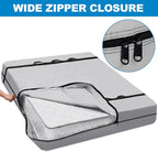 TICONN Mattress Bags for Moving, Heavy Duty Cali King Mattress Cover Storage Bag with Full-Around Handle and Adjustable Buckles (Gray, Cali King)