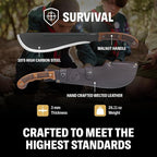 Condor Tool & Knife Survival Machete with Walnut Handle