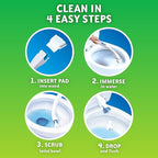 Scrubbing Bubbles Flushable Toilet Bowl Wand Cleaner Refills, Fresh Brush Cleaner Toilet Refill Pads, Removes Limescale & Odors, Citrus Scent, 20 Count (Pack of 2)