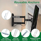 Drywall Anchor with Included Bolts for 1/4-20 Fastener Size, Wall Anchors Drywall Heavy Duty for TV Mounting, Hollow-Wall Anchors Screws Kit Holds Up to 270 Pounds Each in 1/2-in Drywall-100 Pack
