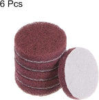 HARFINGTON 6pcs Drill Power Brush 2 inch Tile Scrubber Scouring Pads 800 Grit for Bathroom Kitchen Household Cleaning