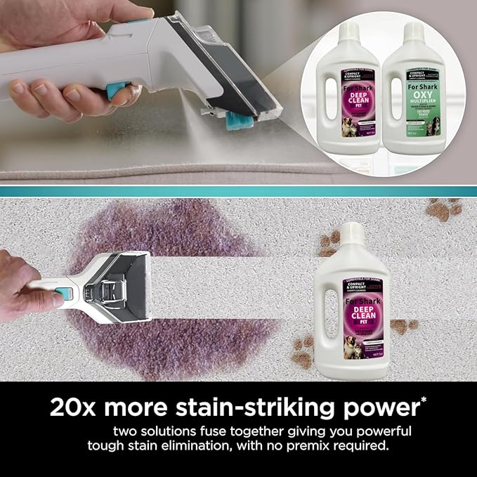 1L Stain & Odor Remover, Carpet Cleaner. Compatible With Shark All Upright And Compact Deep Carpet Cleaners(SYSTEM FORMULA 1)