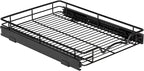 HOLDN’ STORAGE Pull Out Cabinet Organizer, Heavy Duty Caddy w/Lifetime Limited Warranty -14”W x 21”D - Requires At Least 15-1/4” Cabinet Opening, Steel Metal Cabinet Drawers Slide Out, Black