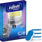 Washing Machine Cleaner Tablets 24 Pack - 16.9oz Washing Machine Cleaner Top Load, Septic Safe Washer Machine Cleaner Tablets, HE Washer Cleaner - 1 Year Supply