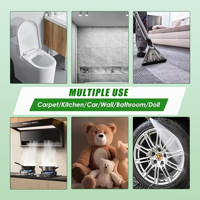 7-in-1 Handheld Steam Cleaner, 2200W High Pressure Steam Cleaner, 1.2L Portable Car Steam Cleaner for Home Kitchen, Bathroom, floor and Car Cleaning, 10s Fast Heating High Pressure Steam Cleaning