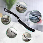 2 Pcs Crevice Cleaning Brush Hard Bristle Gap Brush Multifunctional for Bathroom Household Kitchen Tiles Window Crevice Cleaning Tool (Style 1)