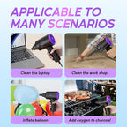 Electric Air Duster - Air Blower - Multi-Use Compressed Air Duster for Keyboard- Computer and PC - 5.74 oz Powerful Motor
