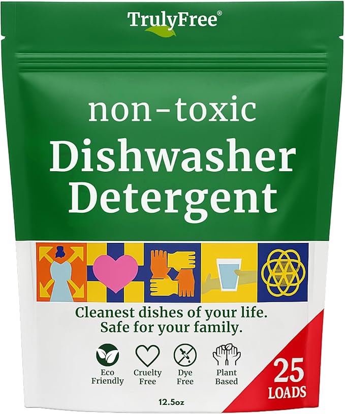 Automatic Dishwasher Detergent Powder - Concentrated Dishwashing Detergent, Dish Soap, Hard Water Stain Remover, Kitchen Cleaning Supplies, No Harmful Ingredients - 12.5 oz (Pack of 1)