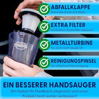 ThisWorx Car Vacuum Cleaner - Portable Handheld Mini Vacuum Cleaner W/ 16ft Cord, Bag, & Attachments - Small Vacuum for Car, RV, Boats, Travel