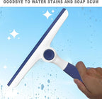NBGYTECH Window Squeegee Household Cleaning Scraper Handheld Squeegee for Shower Glass Door Mirror Car Windshield (Blue Plastic Handle)