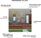Step Up Laundry Drying Rack (28-INCH White), Wall Mounted, Retractable Clothes Drying Rack, 40lbs Capacity, 11.6 Linear Ft, with Wall Template and Long Screwdriver Bit