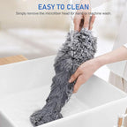 SetSail Dusters for Cleaning 100-inch Extra-Long Gap Duster with Extension Pole Bendable Microfiber Head Washable Ceiling Fan Cleaner Duster for High Ceilings, Floor