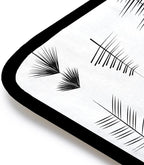 Encasa Homes Ironing Mat/Pad (Small 28"x20") with 3mm Padding & Silicone Iron Rest for Steam Pressing on Tabletop or Bed - Heat Resistant, Portable, Quilting & Travel Blanket - Black Arrow