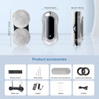 Automatic Window Cleaning Robot, Auto Dual Water Spray & AI Path Planning,Edge Detection & Remote Control, Smart Window Cleaner Robot for Highrise Glass Inside & Outside