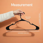 Utopia Home Plastic Hangers 200 Pack - Perfect Space Saving Clothes Hanger - Durable and Strong - Perfect Closet Organizers with Shoulder Grooves (Black)