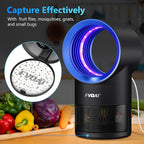 Fruit Fly Trap for Indoors, Fly Traps Indoor for Home Gnat Traps House Indoor, Bugs Trap with Time Setting, 10 Sticky Glue Boards Black