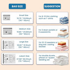 Space Saver Vacuum Storage Bags with Electric Pump, 18 PCS (6S,6M,4L,2J) Space Saver Vacuum Seal Bags for Clothing, Travel, Bedding, Blanket, Pillow, Comforter