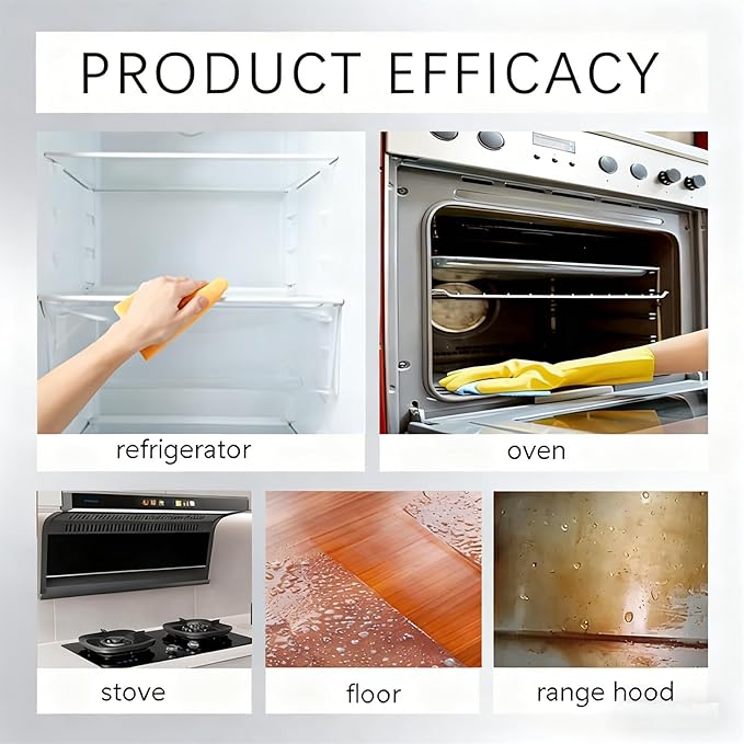 2026 New Electrolyzed Ion Kitchen Cleaner,Kitchen Appliance Cleaner,Oven Cleaner Heavy Duty For Kitchen Appliances, Household, Oven, Stove, Range Hood (2pcs)