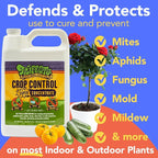 Trifecta Crop Control Super Concentrate All-in-One Natural Pesticide, Fungicide, Miticide, Insecticide, Help Defeat Spider Mites, Powdery Mildew, Botrytis, Mold, and More on Plants - Gallon