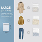 Muchfun 3Pcs Durable Honeycomb Mesh Laundry Bags for Delicates 16 x 20 Inches (3 Large)