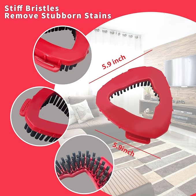 O ceda Scrub Brush, Spin Mop Scrub Brush Replacement Head for O Cedar EasyWring 1 Tank System, Hard Bristle Cleaning Brush for Bathroom, Kitchen, Tub, Tile and Glass(Not Fit RinseClean 2-Tank)