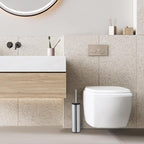 BGL Chrome Toilet Brush and Holder,Stainless Steel Toilet Brushes for Bathroom with Holder