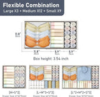DIMJ Drawer Organizer Clothes Storage - 20 Pack Baby Dresser Organizer for Nursery, Foldable Closet Drawer Organizer Bins for Bedroom Organization, Fabric Storage Dividers for Socks, Underwears, Bras