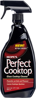HOPE'S Perfect Cooktop Spray, Glass Ceramic Stovetop Cleaner, No Hazy Residue, Leaves Electric Stove Top Ranges Spotless, Clean Grease and Oil with Ease, Fragrance Free, 23 Fl Oz, Pack of 1