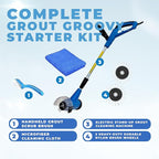 Electric Stand-Up Lightweight Grout Cleaning Machine – Easy-to-Use Tile Grout Cleaner for Deep Cleaning Kitchen Floors, Bathrooms & Tile Surfaces | Powerful Electric Floor Scrubber Tool (Original)