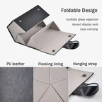 Kenpal Sunglasses Storage Organizer Holder Foldable Travel Case with 5 Slot Compartments for Multiple Glasses