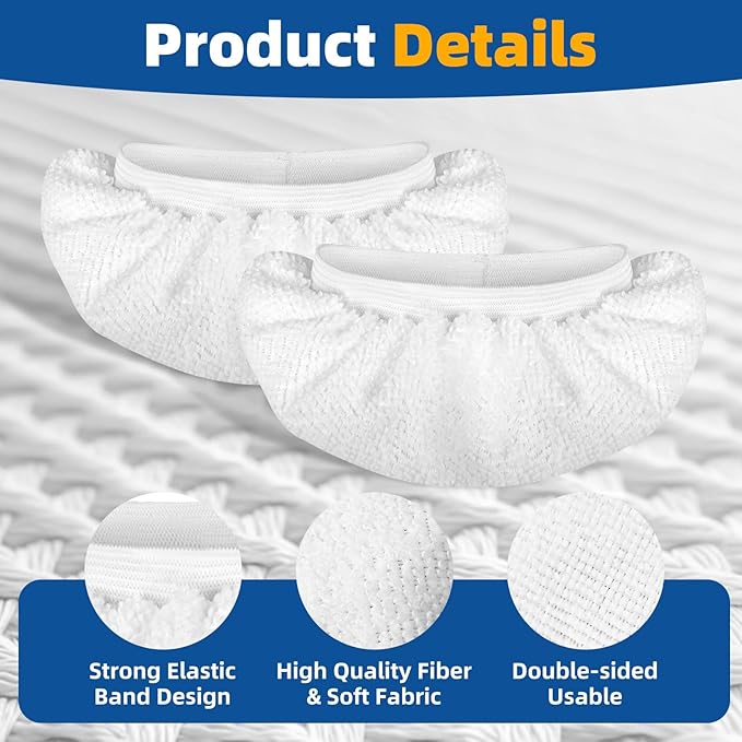 LOVECO 10 Pack Universal Microfiber Cloths for Handheld Steam Cleaner - Compatible with Bissell Steam Shot, Comforday, PurSteam, etc - Reusable Washable Microfiber Rags