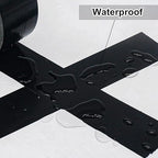 Black Duct Tape 3 Inch Wide, Industrial Grade 3 inches x 55 Yards (164 ft), 9 Mil Heavy-Duty, Waterproof, Strong, Flexible, No Residue, for Crafts & Home Improvement