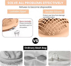 Bra Laundry Bag for Delicates, Machine Mesh Laundry Bags, Lingerie Protector for Bras, 2025 Upgrade No-Fallout Design - Lockable Zipper & 2 Keys for Bras, Underwear, Fits A-38DD Cup