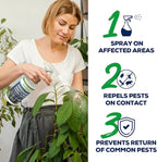 All Natural Peppermint Oil Insect & Pest Control Spray Repels Mice, Spiders, Ants, for Home, Indoor, Outdoor, Garden Maximum Strength Smart Grower Ready to Use 128 FL OZ