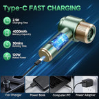 JONYJ Handheld Car Vacuum Cleaner, 16000PA Hand Held Vacuum Portable Cordless, 2 in 1 Air Duster and Vacuum Cleaner with LED Light, Multi-Nozzles, 120W High Power Mini Vacuum for Home, Pet, Office