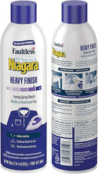 Heavy Starch Spray (20 oz, 6-Pack) - Niagara Heavy Finish Liquid Starch: Iron Aid Spray Pack for Clothes & Fabrics