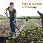 BsBsBest Scuffle Hoe Garden Tool, Stirrup Loop Hoe with 90 Inch Adjustable Long Hand, Great for Weeds in Backyard,Vegetable Garden