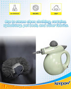 6 Pack Microfiber Cloth for Handheld Steam Shot Steam Cleaner Accessories Reusable Washable Steam Mop Pads Compatible with Bissell Steam Shot, Fit for Wagner, Fit for McCulloch Steamer Attachments