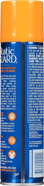 Static Guard Fabric Spray, 5.5 Ounce Can (Pack of 2)