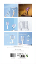 GeckoMan Rotating Head Electric Fly Swatter Racket Rechargeable Bug Zapper Racket Bug Zapper Indoor Fly Zapper Mosquito Zapper Flies Killer for Indoors