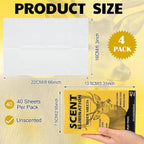 4 Packs 160 Sheet Scent Elimination Dryer Sheets for Hunting Scent Free Dryer Sheets Hunting Fabric Softener for All Fabrics Clothes