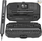 Precision Electric Screwdriver Set,160-in-1 Mini Electric Screwdriver,650mAh Rechargeable Screwdrivers,S2 Magnetic Bit,3 Torque Settings,Repair Tool Kit for Computer Phone Laptop Camera Watch Glasses