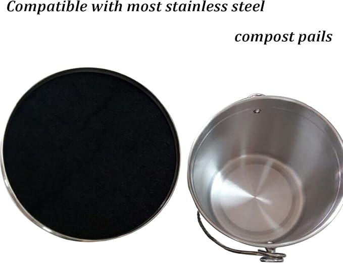 Resinta Compost Bin Filters - 12 Pack Refill Set, Round and Square